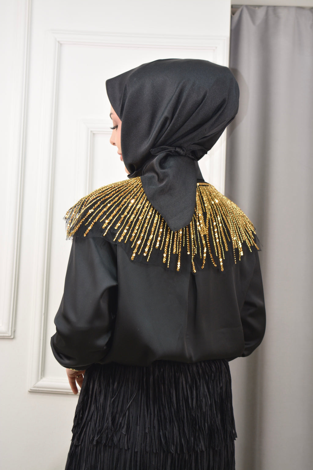 YAKALI GÖMLEK -Gold