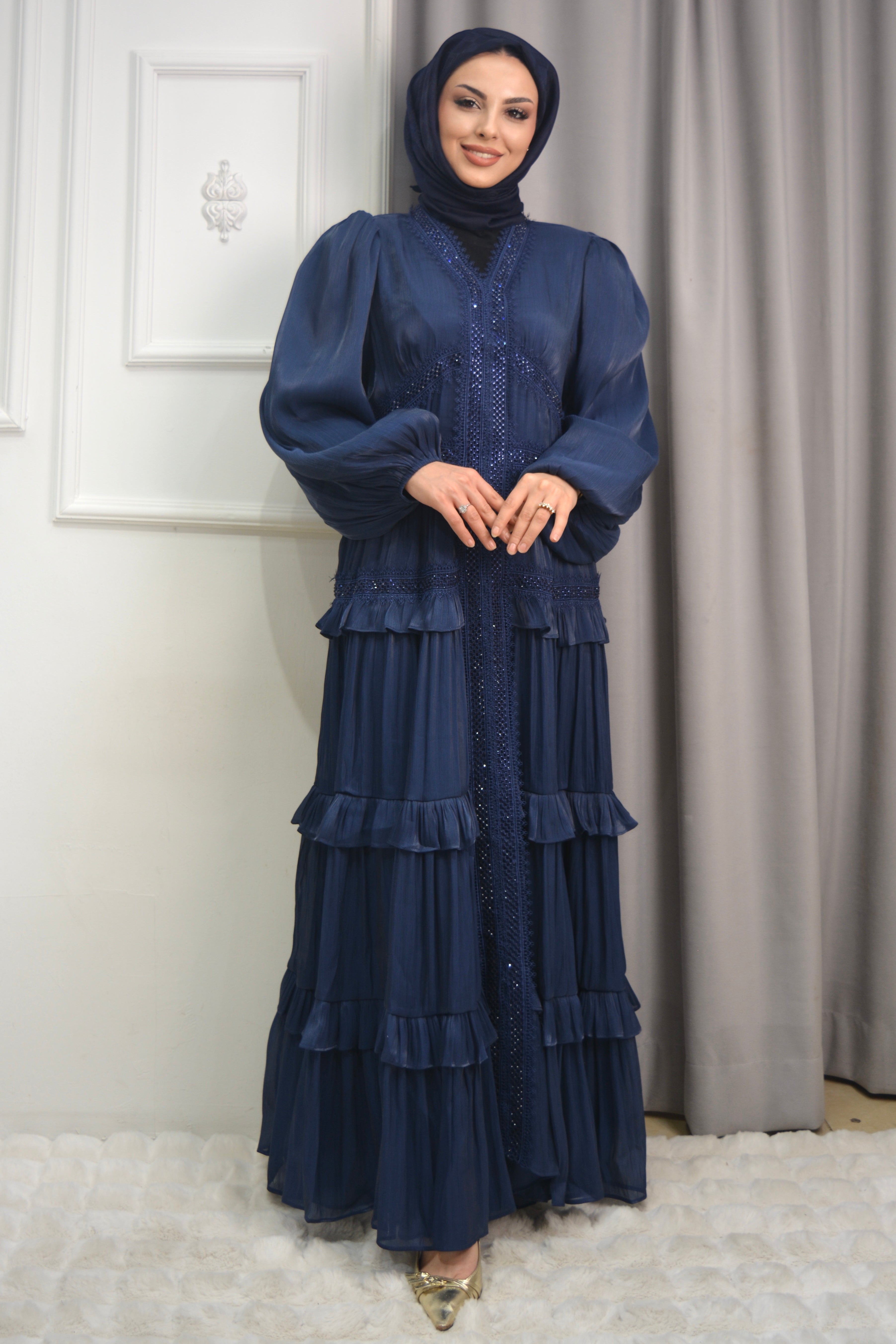 DUBAİ ELBİSE - Lacivert