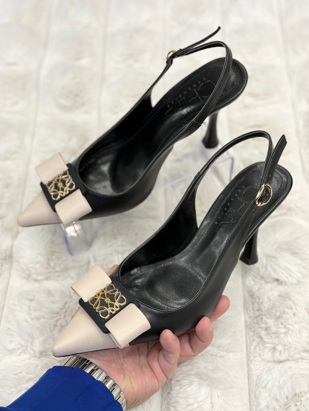 FİYONK TOPUKLU AYAKKABI- SİYAH